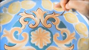 youtube painting ceramic tiles